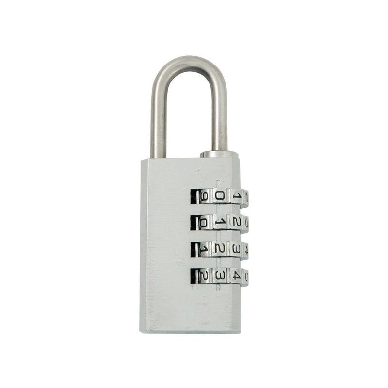 LUCCHETTO INOX CON COMBINAZIONE STAINLESS STEEL PADLOCK WITH CODE MM 49X13