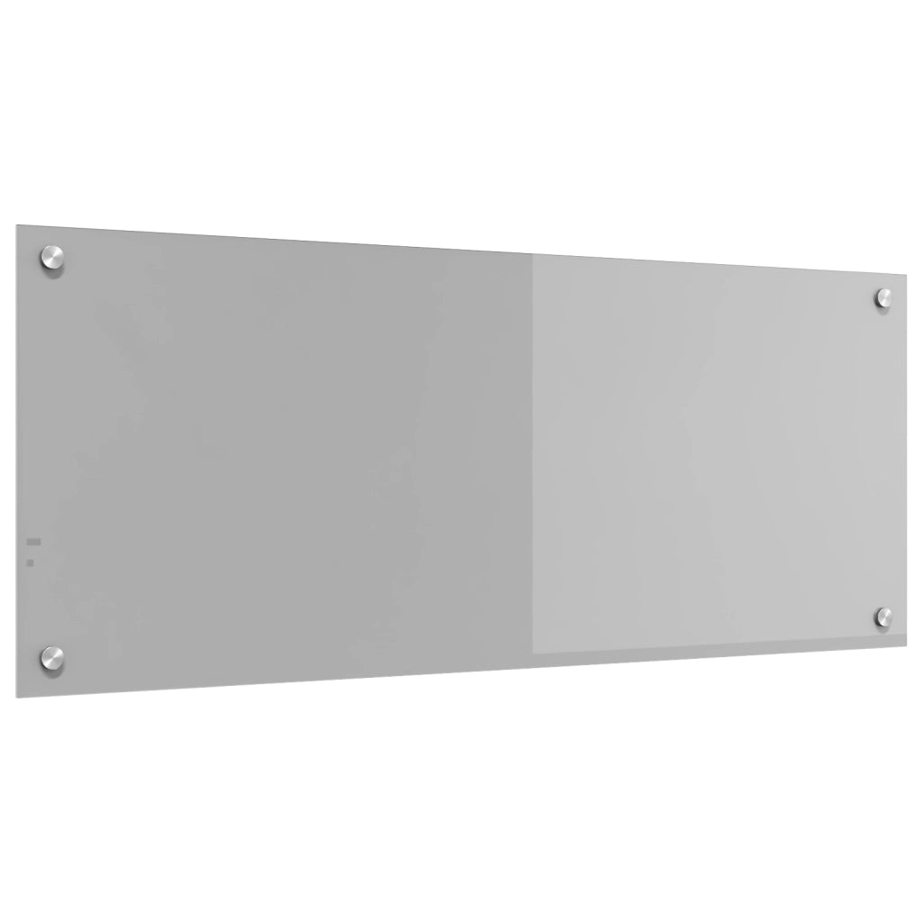 Schienale Cucina Grigio Chiaro 100x40x0,6 cm in Vetro Temperato -