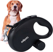 Cinturino estensibile per cani/tractione estensibile 5 e 8 metri nuovo modello avanzato inclusa borsa per dispenser inclusa cinghia flessibile per allenamento e passeggiate (nero 8 metri)