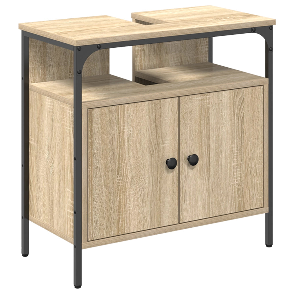 Vanity a Muro Rovere Chiaro Legno Ingegnerizzato 60 x 30 x 60 cm