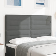 Testiera LED Design Linee Grigio Scuro 80 cm Tessuto