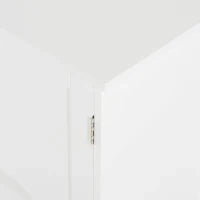 Mobile Sottolavabo per Bagno con Ripiano Regolabile, Mobiletto Sottolavabo con Intaglio a U e 2 Ante, Mobile Bagno Salvaspazio, Adatto a Lavabi con o Senza Colonna, 60x30x60 cm, Bianco