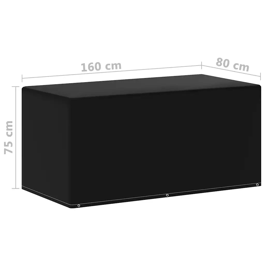 Coperture per Mobili da Giardino | Telone per mobili da esterni 2 pz 6 Occhielli 160x80x75 cm