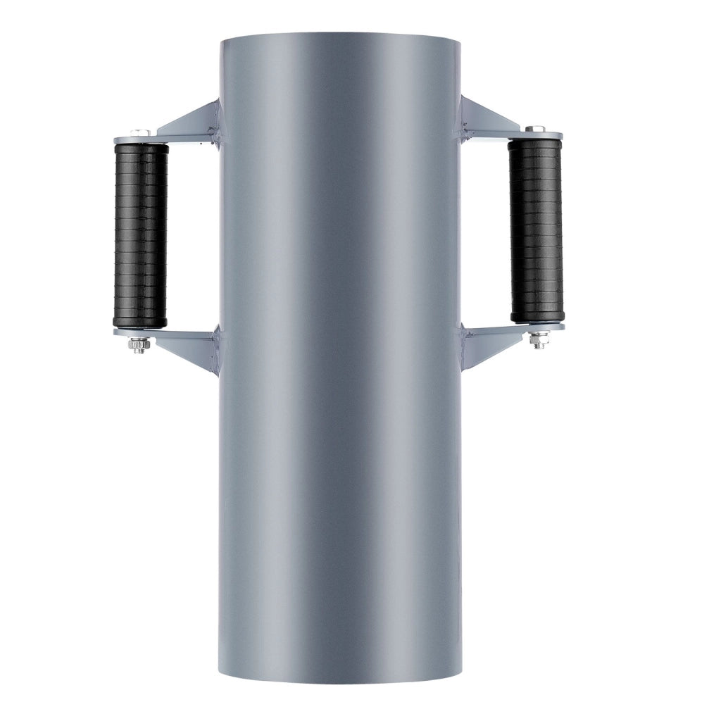 Battipali Manuale per Recinzioni HXDZ-6.1 in Acciaio Grigio Diametro 154,9 mm Robusto con Maniglie per Giardino Fai da Te