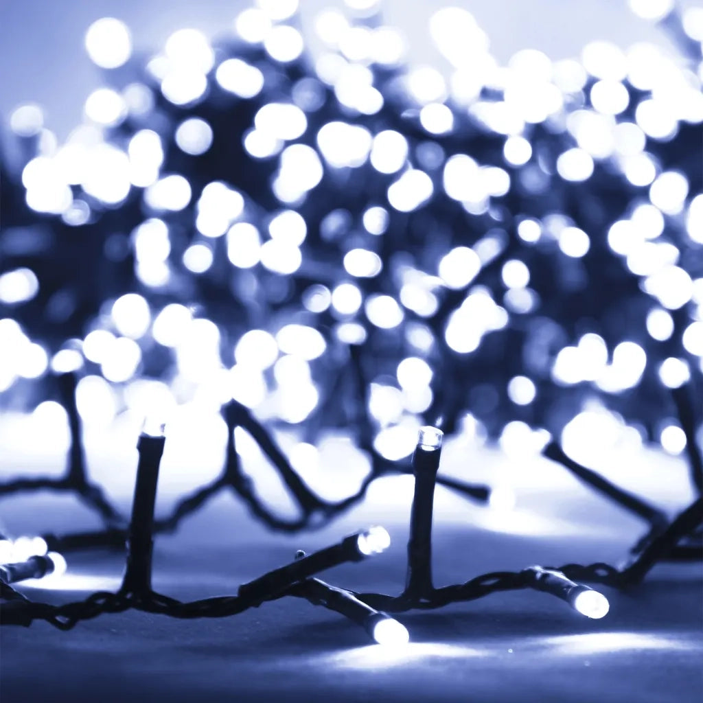 Stringa LED Compatta con 2000 Luci LED Bianco Freddo 45 m PVC 343265