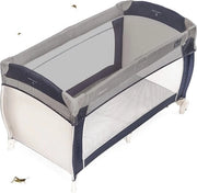 Tenda per lettino da campeggio - Universale, Lavabile e Sostenibile rete anti zanzare di seta fina con bordo elastico - Grigio