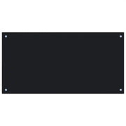 Paraschizzi per cucina 100 x 50 cm design moderno vetro temperato nero paraspruzzi 02_0046350