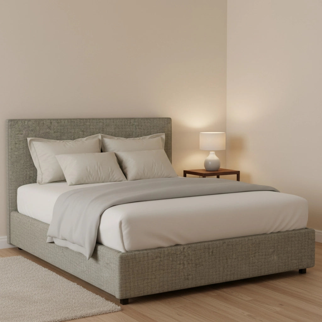 Redditch, Letto Piazza e Mezza Sfoderabile Made in Italy, Grigio