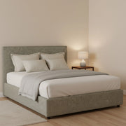 Redditch, Letto Piazza e Mezza Sfoderabile Made in Italy, Grigio