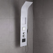 Colonna doccia 017 alluminio 3 funzioni 2 bocchette idro lombari white