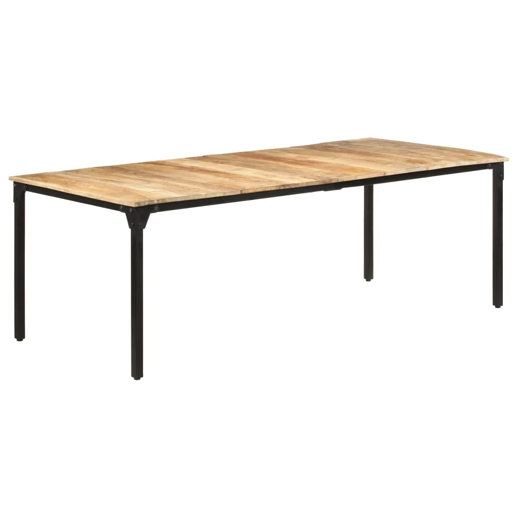 Tavolo da Pranzo 220x100x76 cm in Legno di Mango Grezzo 321977