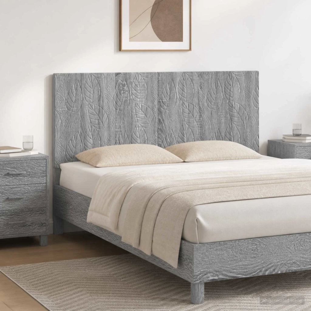 Testiera da Muro DELFT Sonoma grigio Legno ingegnerizzato 897191