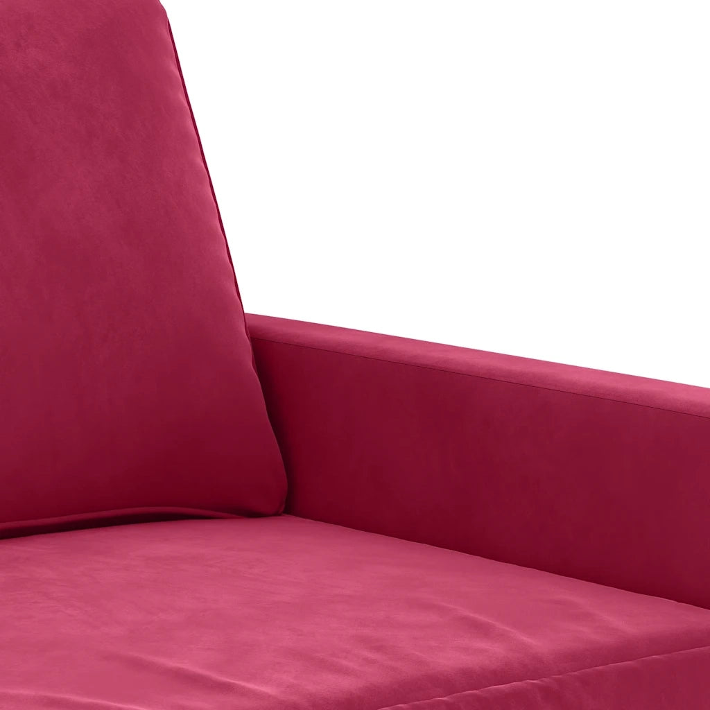 Divano Sedia-Poltrona Rosso Vino 60 cm Velluto 225943