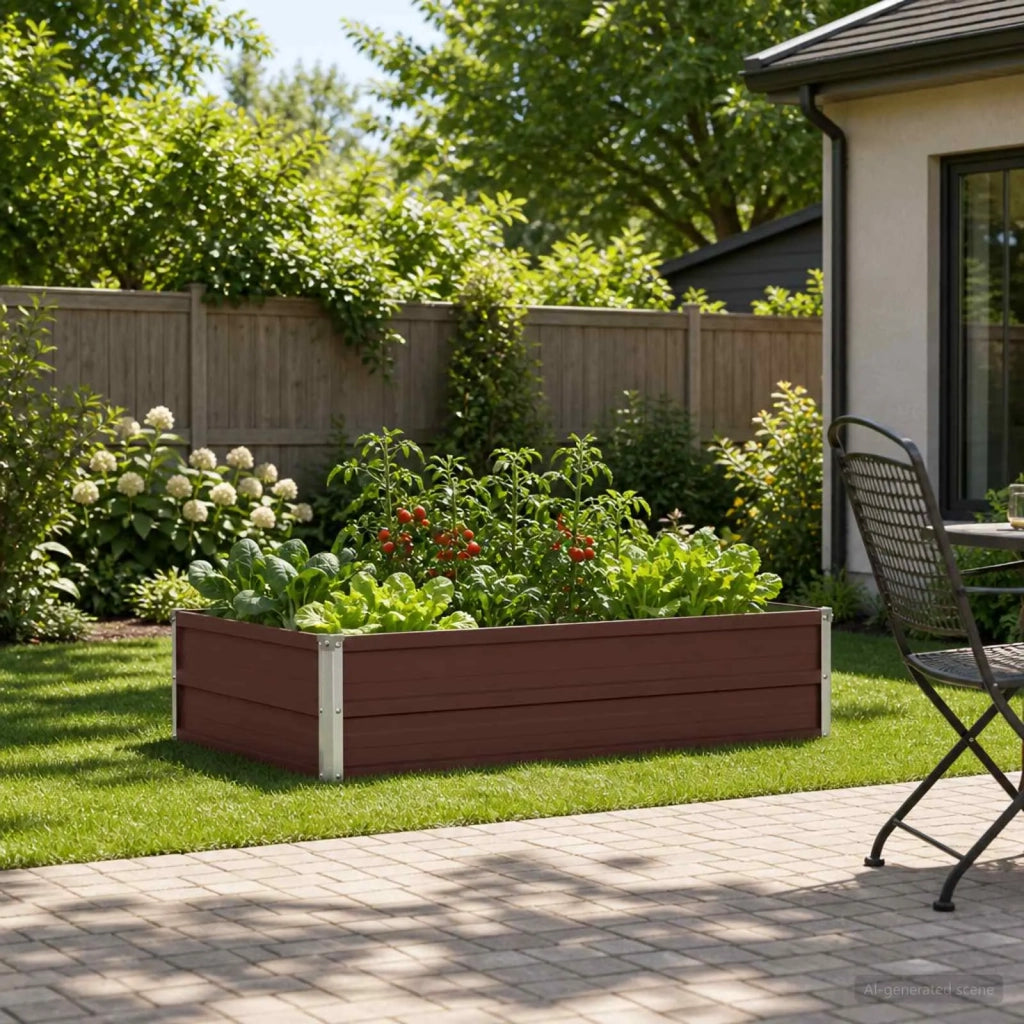 Letto rialzato da giardino Marrone 100 x 80 x 24 cm 8006465