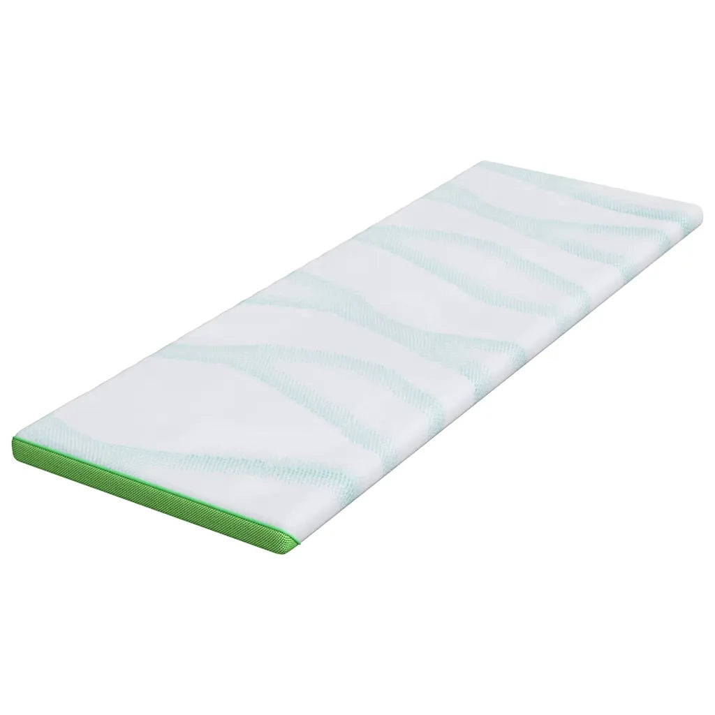 Topper per materasso Bianco e Verde 80 x 200 cm CFW8264656