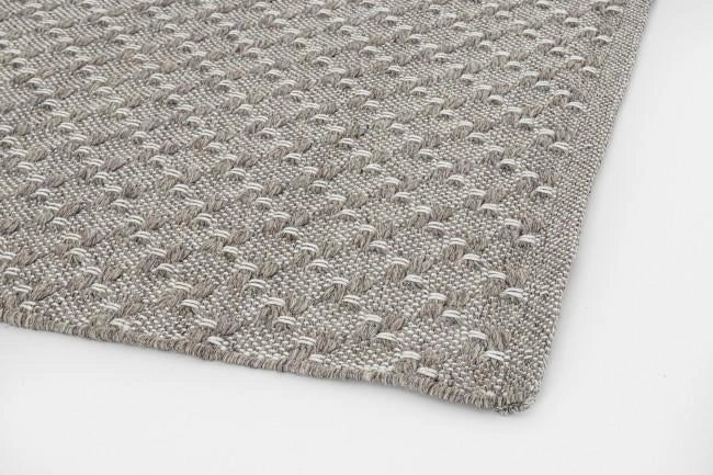 Tappeto da Esterno 170x240 cm in Polipropilene Bhajan Grigio
