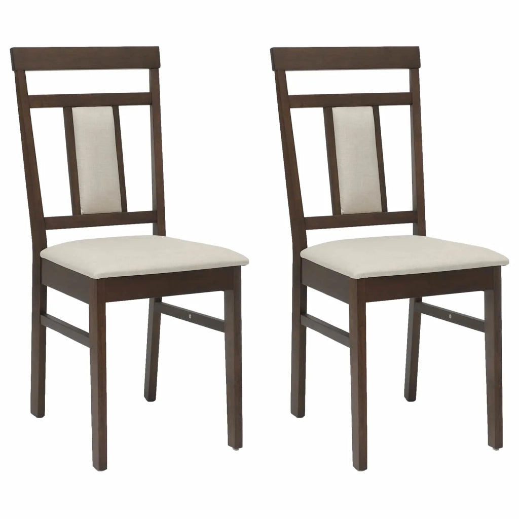 Sedia da pranzo 2 pcs Marrone chiaro e chiaro 42020501