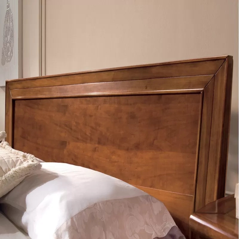 Letto matrimoniale classico noce bassano 183x210x117 - Mobili 2G