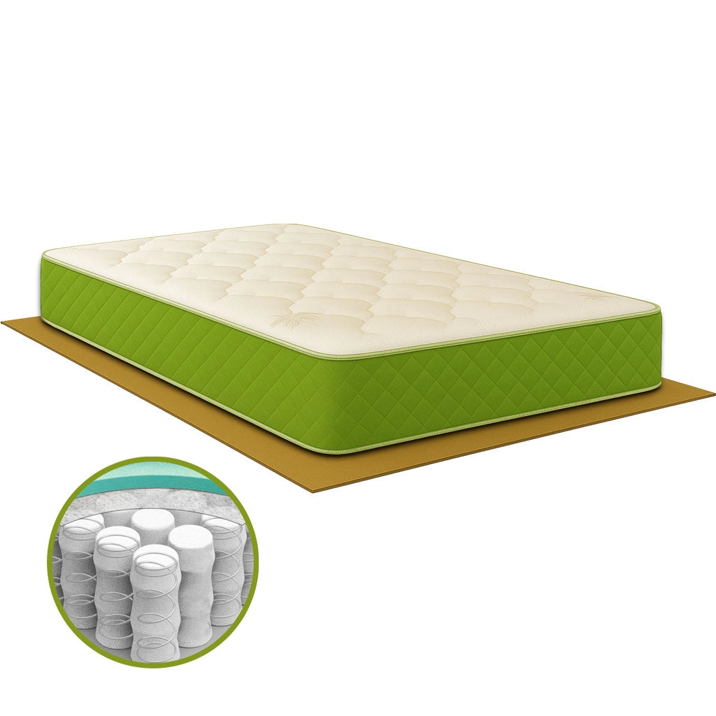 Materasso molle insacchettate e memory piazza e mezza 120x190 IRLANDA con tessuto Aloe vera H 25cm