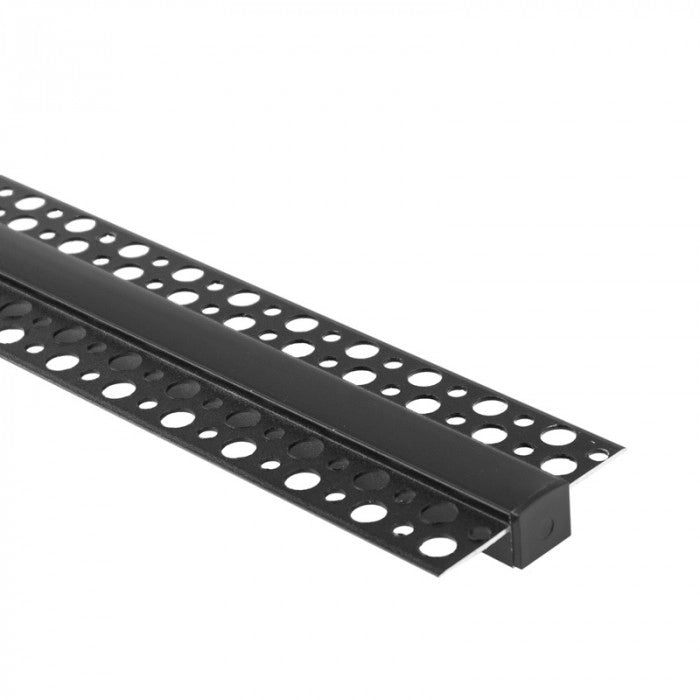 Profilo LED GP-02 incasso nero diffusore nero 2m Ecolight