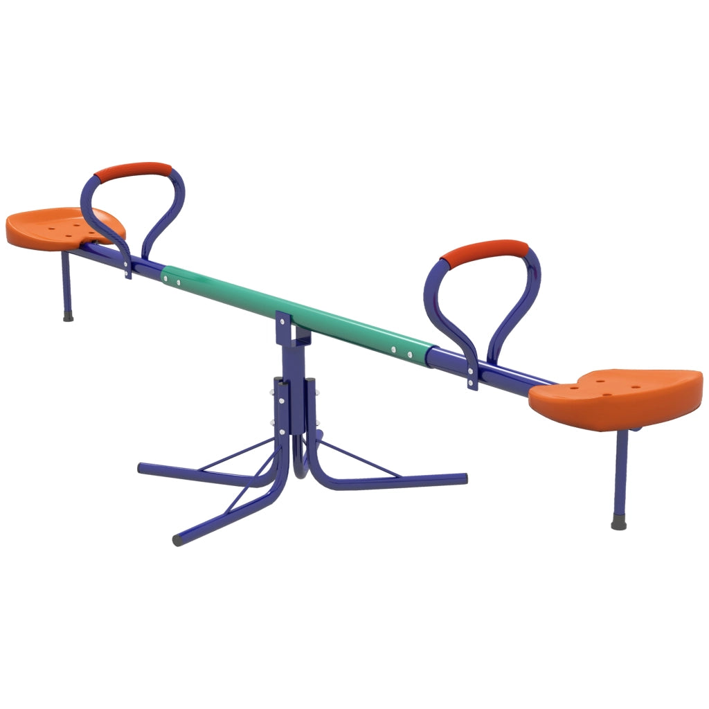 Altalena Bilico per Bambini 3-8 Anni ¨C zephmum ¨C Acciaio e PP 192x60x60 cm
