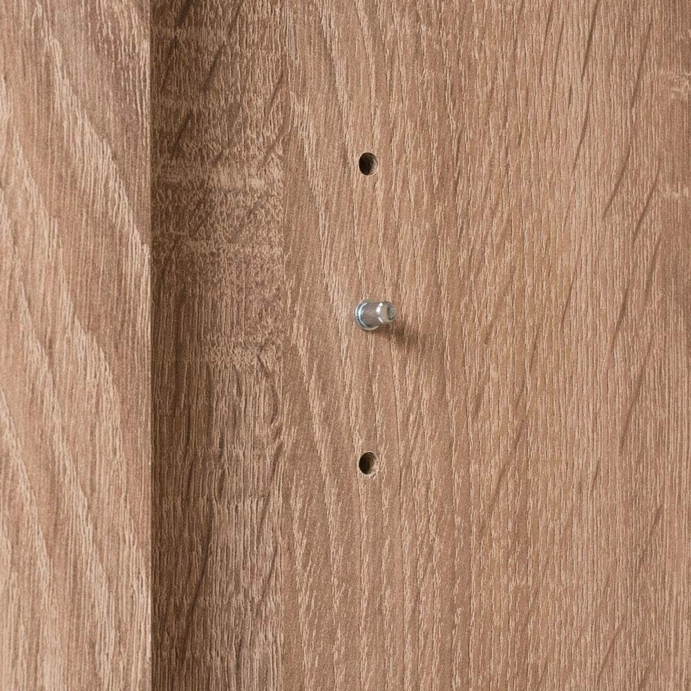 Cassettiera Alba 3 Ante con Ripiani 2 Cassetti 107x75x35cm Comò Armadietto Ufficio Mobiletto