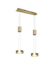 Faretto da Interno a led in Alluminio Ottone Satinato