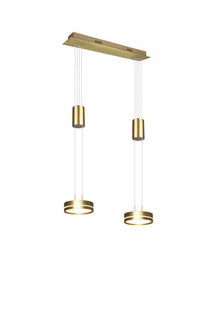 Faretto da Interno a led in Alluminio Ottone Satinato