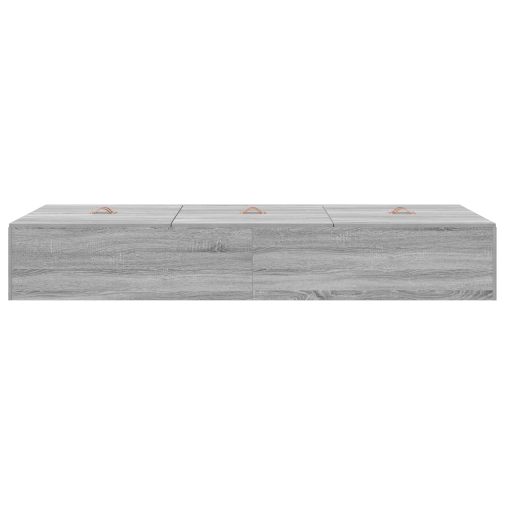 Letto contenitore  Grigio Sonoma 80x200 cm