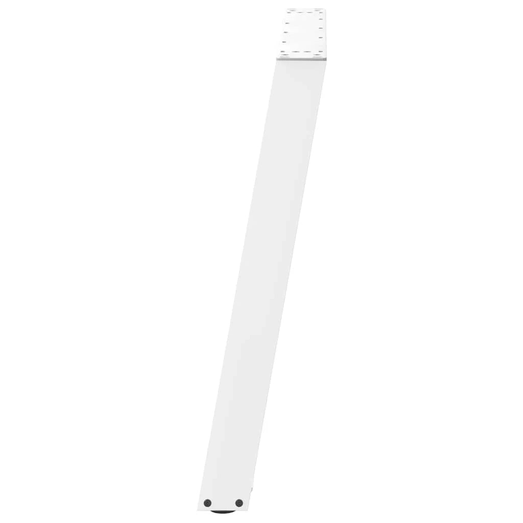Set di 2 gambe regolabili per tavolo da pranzo a forma di U 90 x 73 cm stabili design moderno acciaio bianco 02_0057081