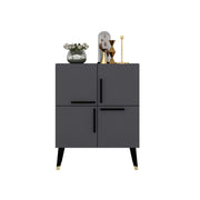 Credenza in legno "Makro" - 70 x 35 x 90 cm - Grigio antracite