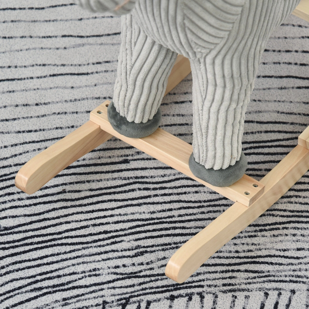 Cavallo Dondolo Bambino ¨C zephmum ¨C Legno 73x35x64 cm Azul Grigio