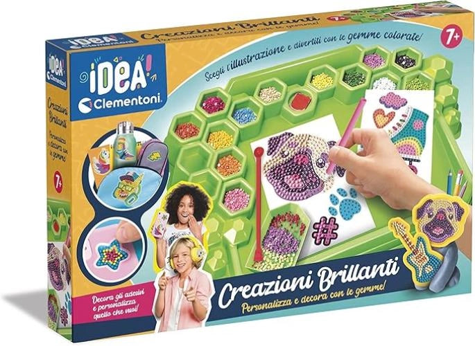 Creazioni Brillanti, Kit Diamond Painting per Bambini, Laboratorio di Gemme e Arte con Accessori per Opere Scintillanti,
