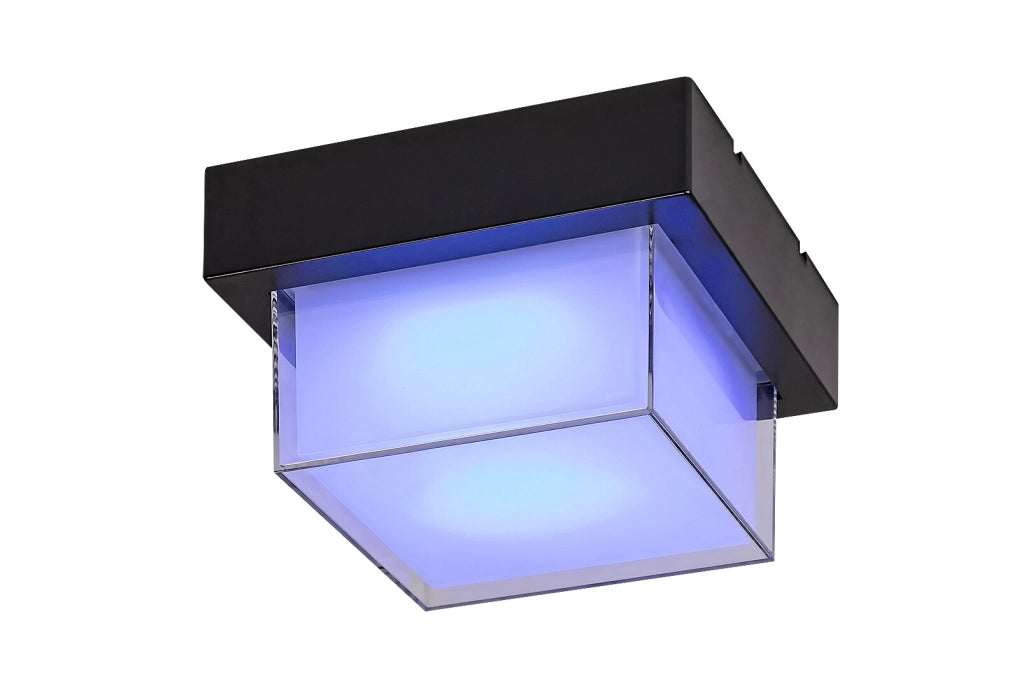 Applique esterna LED 10W CCT/RGB IP54 nera Rabalux