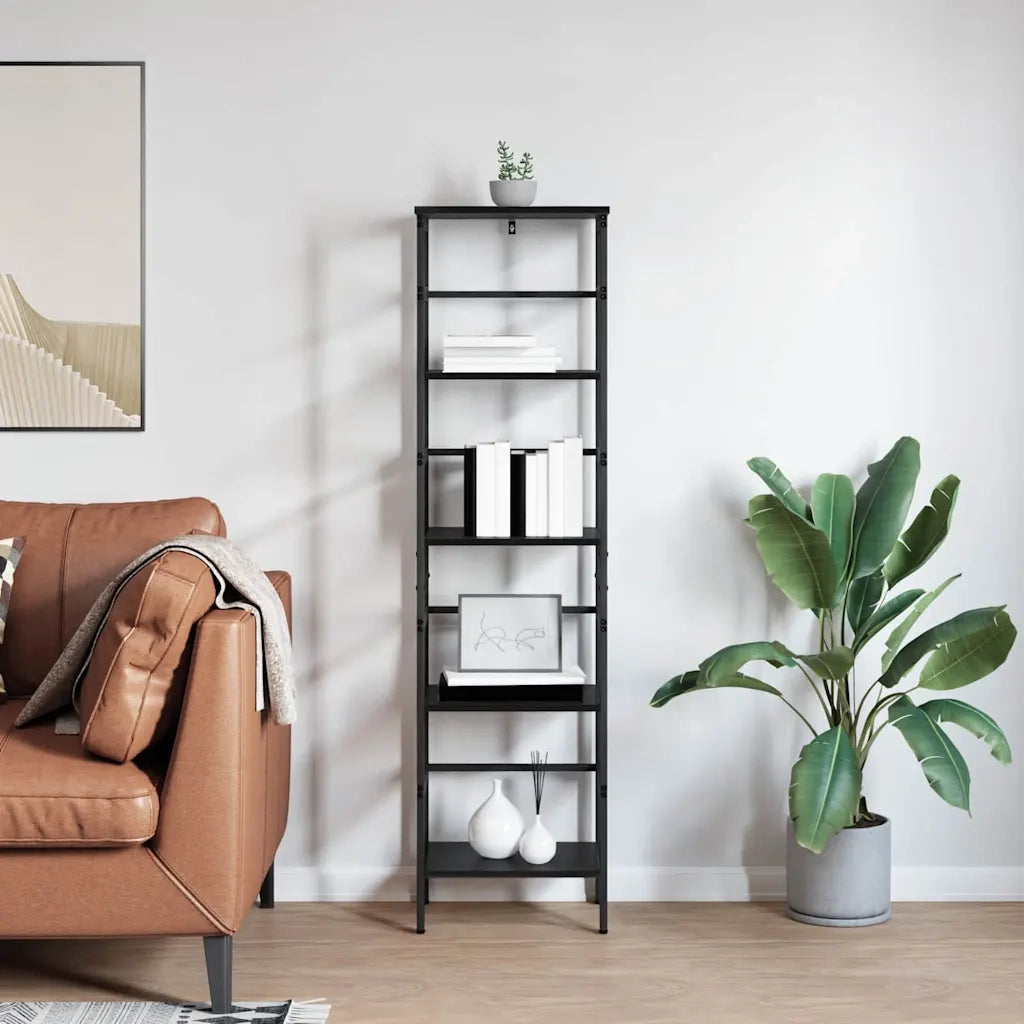 Libreria Rovere Nero 40 x 29,5 x 149 cm Legno multistrato 883910