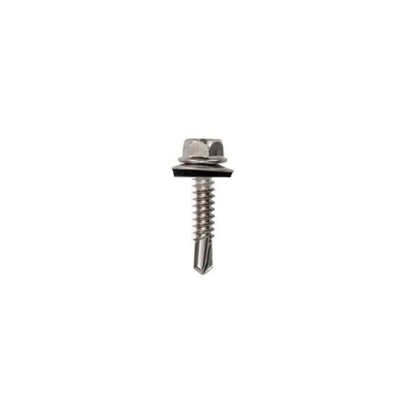 Staffe di Acciaio per Fissaggio Pannelli Solari Fotovoltaici su Lamiera Grecata per Posa Verticale (Confezione 5 Pezzi) SKU-11585
