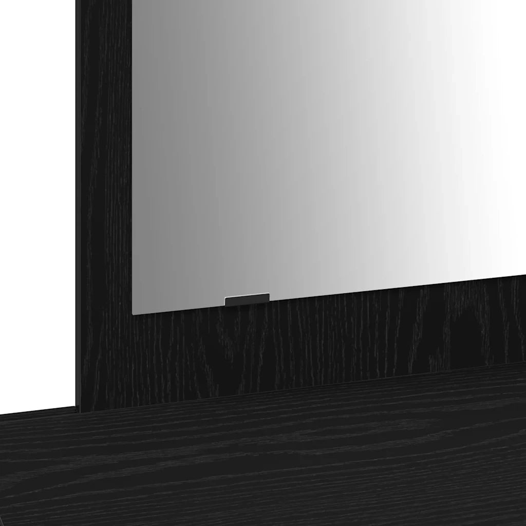 Tavolo da Trucco Nero 100 x 40 x 70 cm Legno multistrato 865209