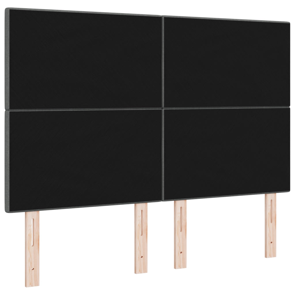 Testata LED  Grigio Scuro 80 cm in Tessuto