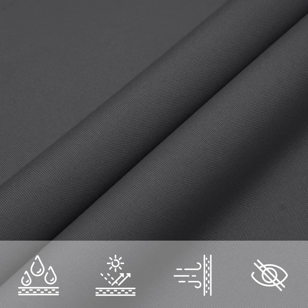 Parasole a Vela Tessuto Oxford Triangolare 3x3x4,24m Antracite 135117