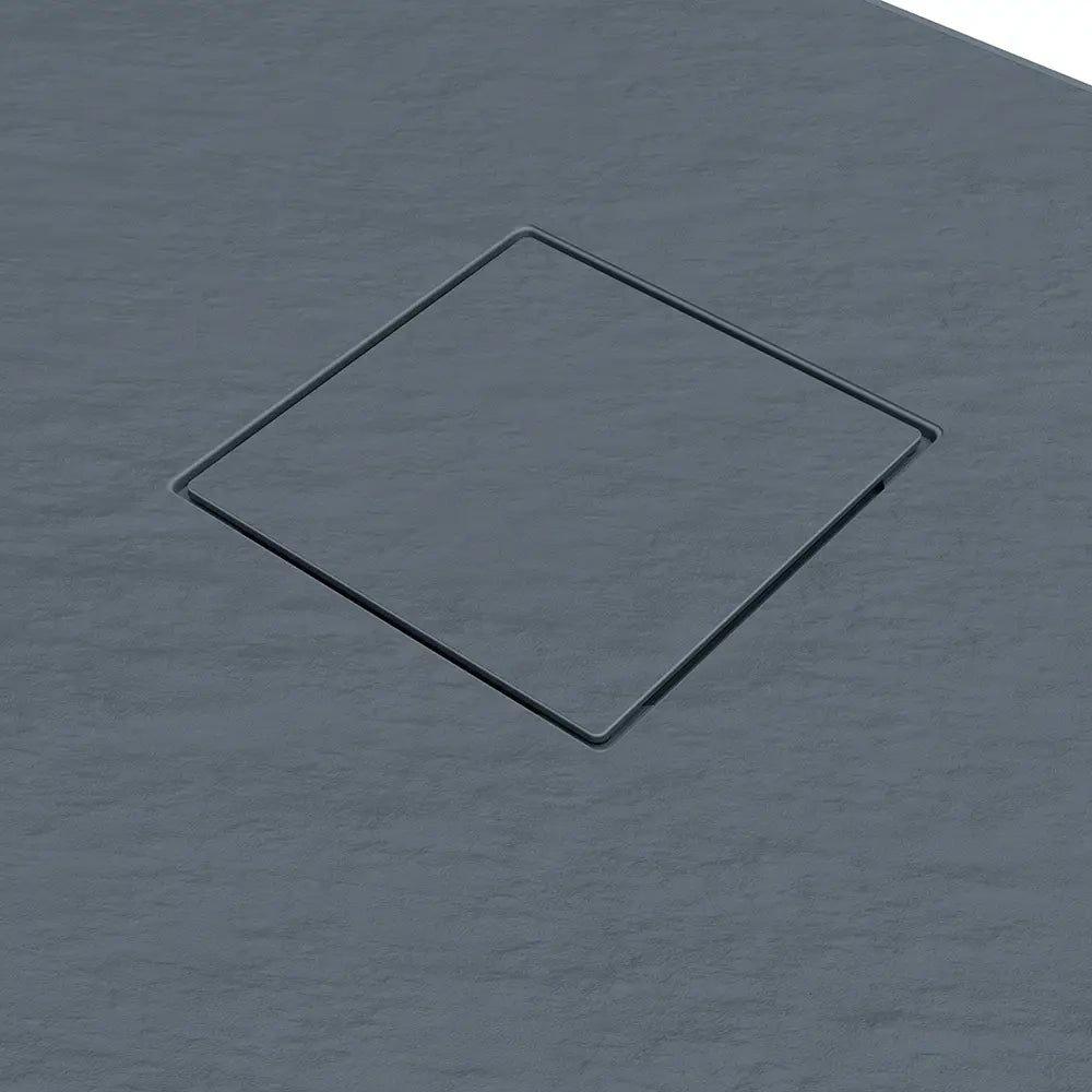 Piatto doccia 80x80 cm colore grigio effetto pietra | Samos