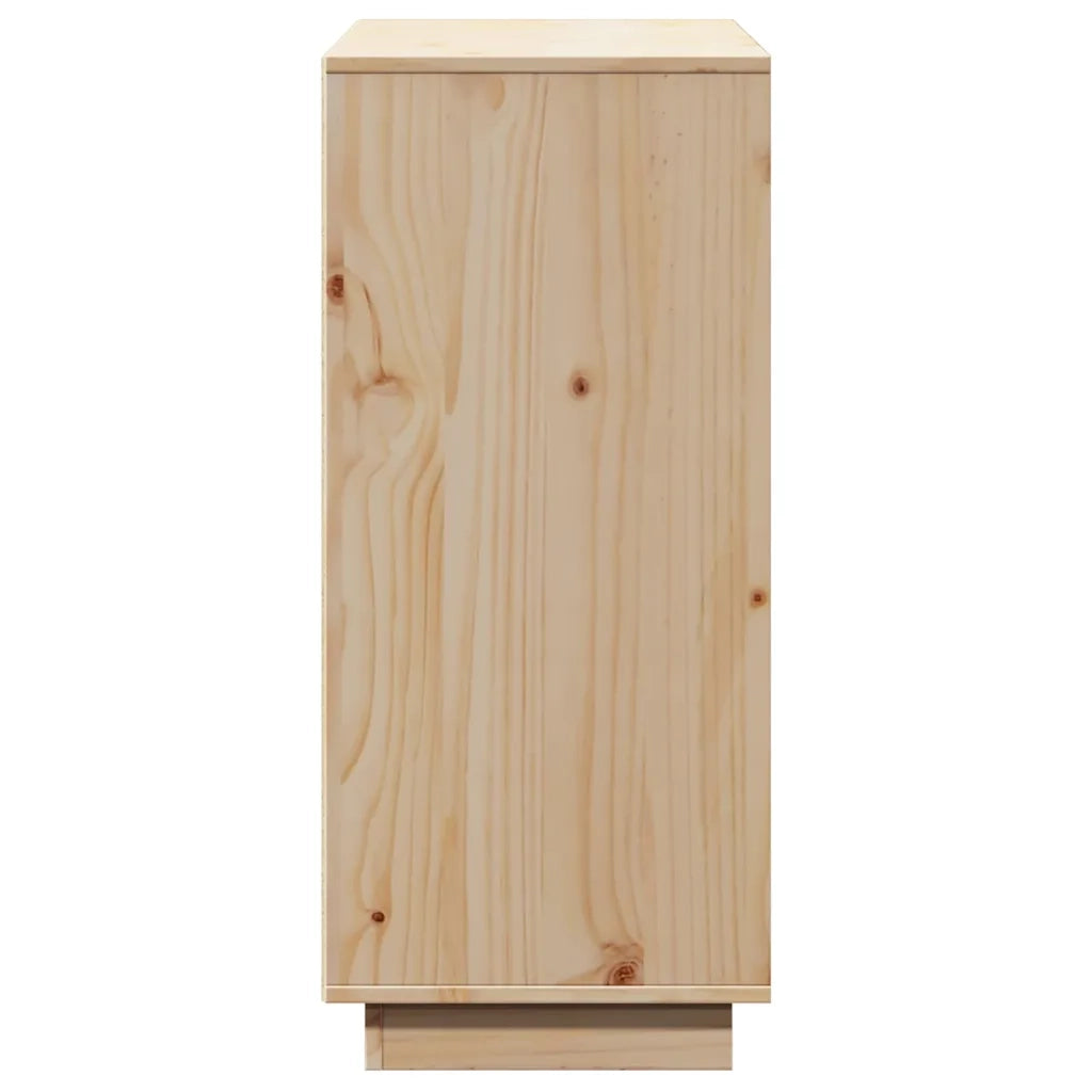 Credenza 110,5x35x80 cm in Legno Massello di Pino