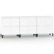 Buffet credenza cassettiera armadio mobile contenitore organizer per cucina soggiorno salotti 3 pezzi 60 x 35 x 70 cm legno ingegnerizzato bianco 02_0036991