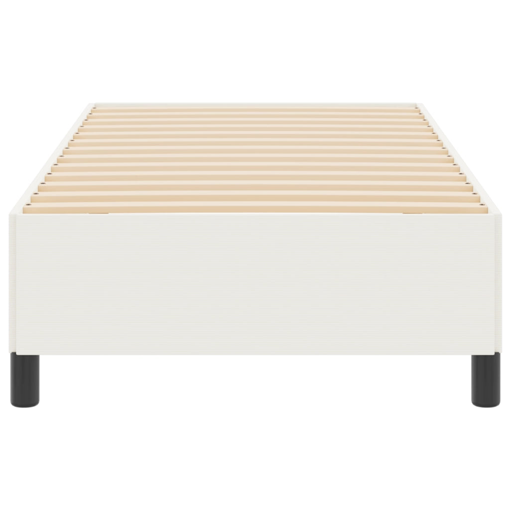 Struttura per letto Panna 90x190 cm Tessuto a coste