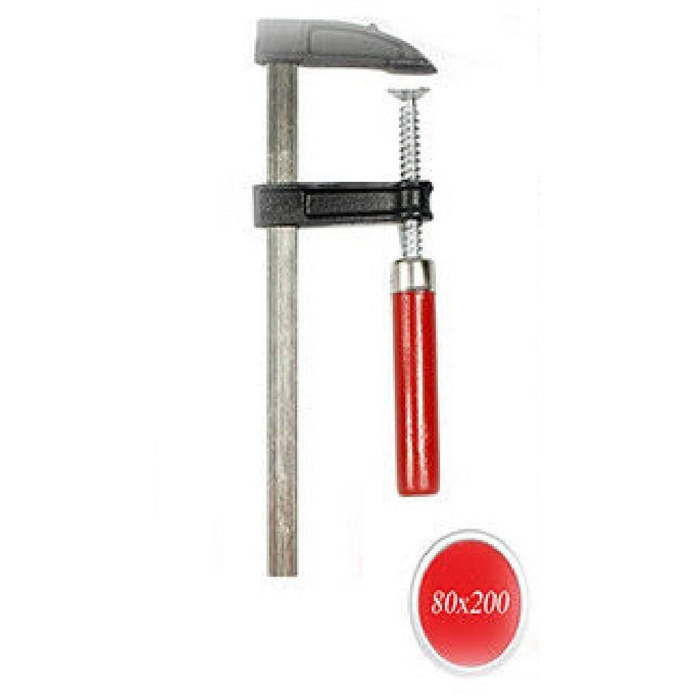 Trade Shop - Morsetto A Vite Da Falagname Per Bricolage Morsa Morsetta Di Serraggio 80x200mm -