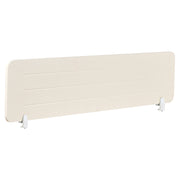 Pannello divisorio Beige Chiaro Copertura in tessuto 160 x 40 cm Schermo acustico Morsetti di montaggio modulari Casa Ufficio