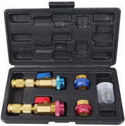 Kit di accessori per ventilatore - Materiale: lega di alluminio-coppo - Adatto per R134/R1234YF - Incluso 2 attacchi di pressione per installatori - 3 ventilatori - 2 anelli O - Strumentario per climatizzazione