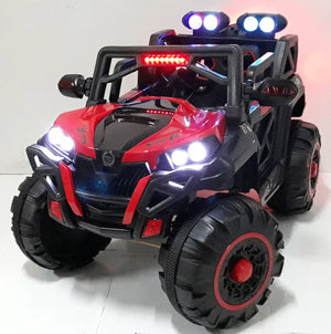 Macchina Elettrica per Bambini 12V Kidfun Fuoristrada 4x4 Rossa