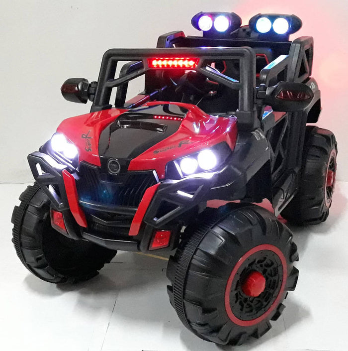 Macchina Elettrica per Bambini 12V Kidfun Fuoristrada 4x4 Rossa