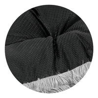 AIO FACTORY 80x60 cm Letto per cani Shaggy Cushion Grigio chiaro Impermeabile