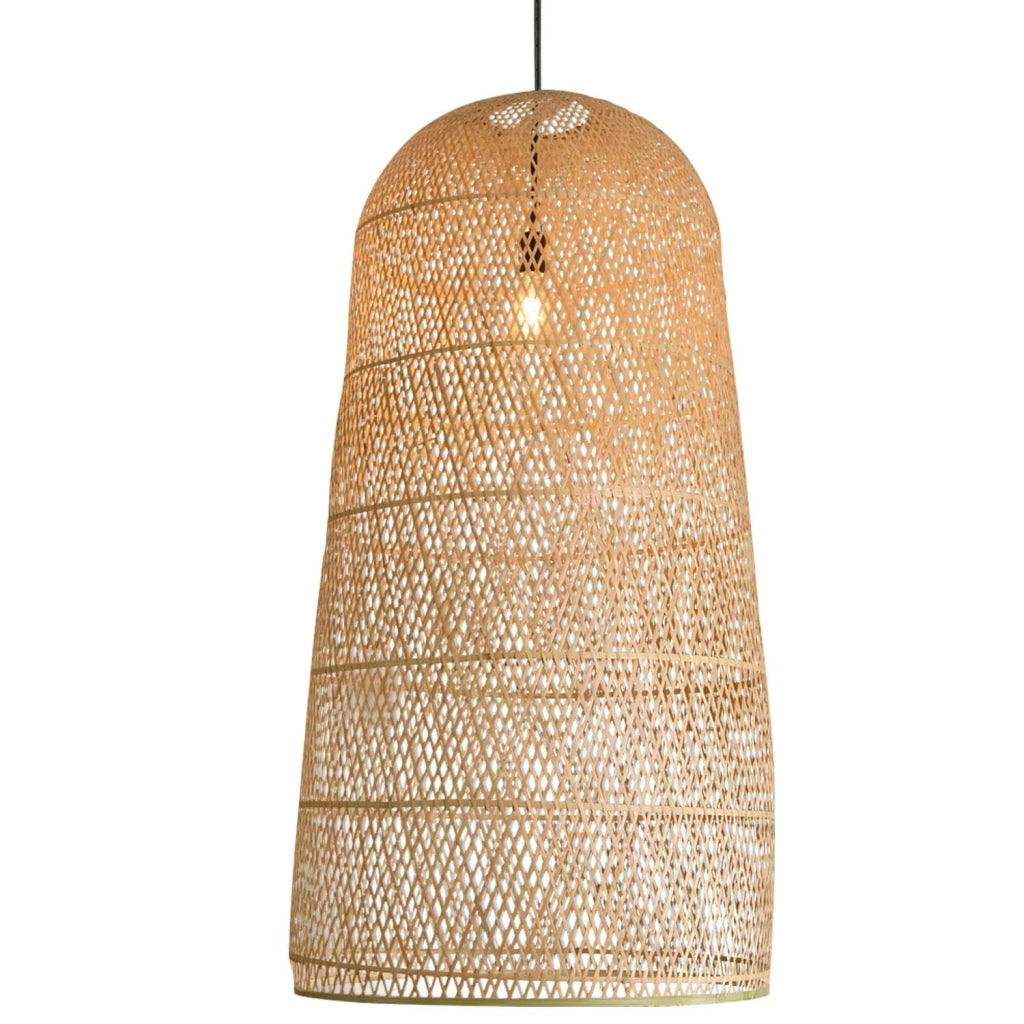 LÚZETE - LAMPADA DA SOFFITTO DI BAMBÙ GRANDE E27 MOANA